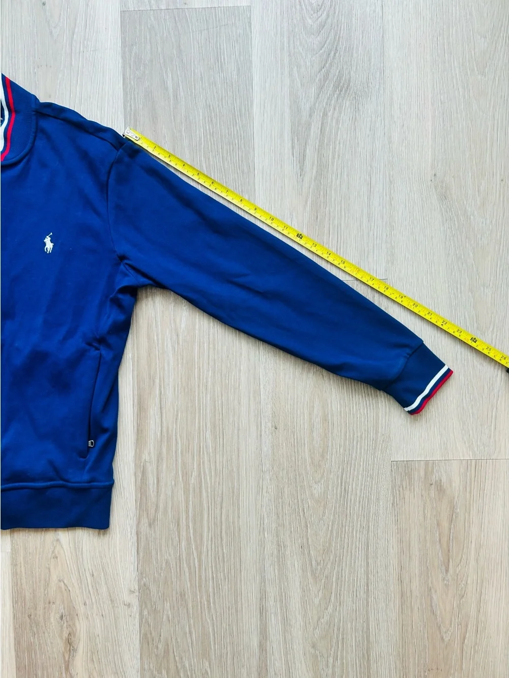 Polo by Ralph Lauren Track Performance Zip-Front Jacket with Red & White Trim
